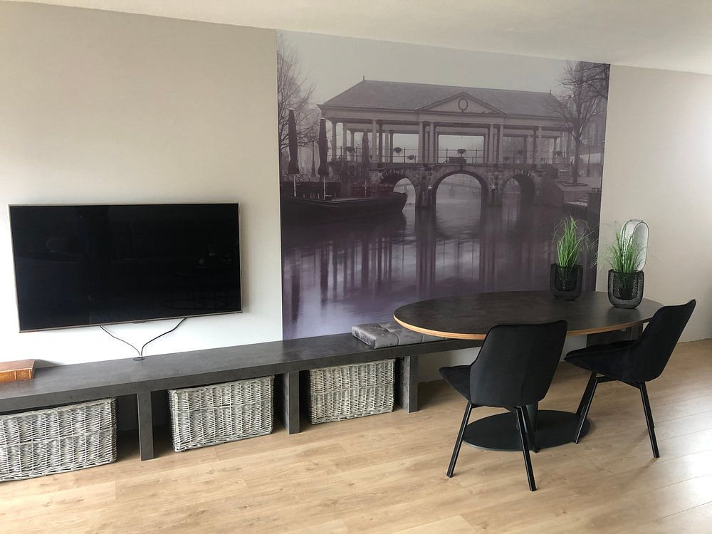 De Koornbrug in Leiden van Martijn van der Nat