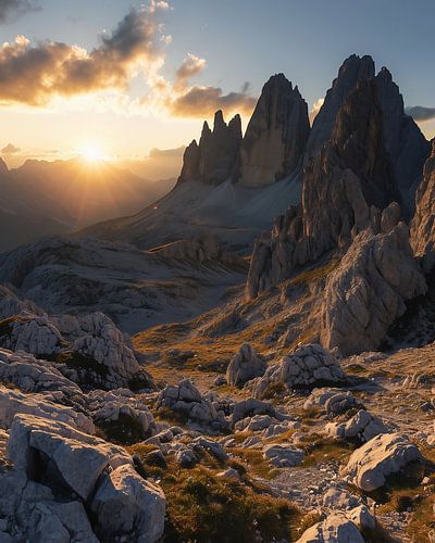 Golden hour in the mountains