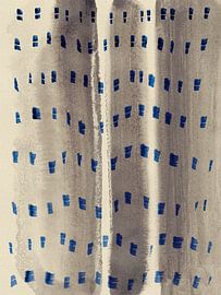 Wabi-sabi golven. Abstract patroon in neutrale kleuren van Dina Dankers