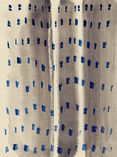 Wabi-sabi golven. Abstract patroon in neutrale kleuren