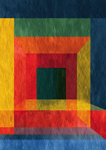 Horizontal colour layering with texture