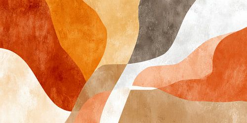 Zand en vuur – abstracte balans in beweging