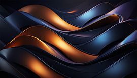 Artistieke kleuren in metaal en design