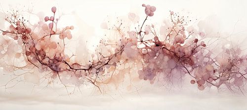 Abstracte Kunst Mauve 249933 van Abstract Schilderij