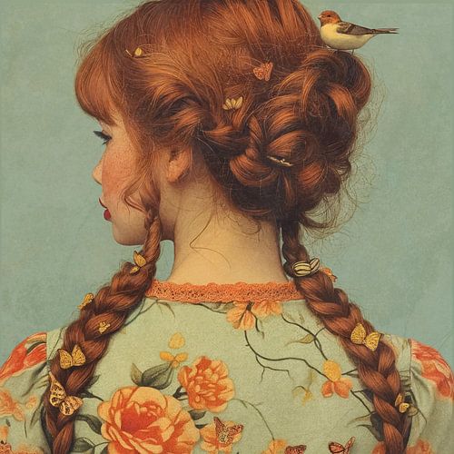 La jeune fille à la tresse sur Mirjam Duizendstra