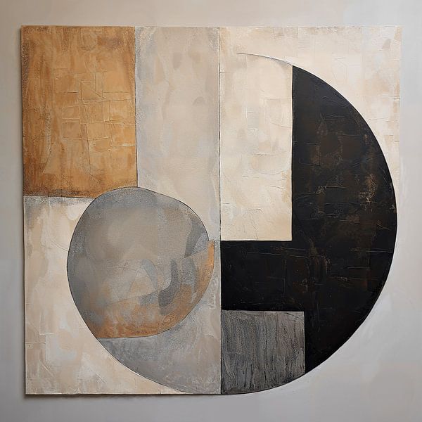Beige Minimalist Abstract by Abstract Painting