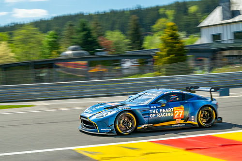 Aston Martin Vantage GT3 op Spa Francorchamps