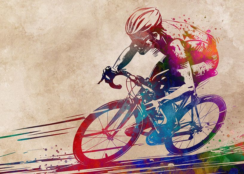 Cycling sport art #biker by JBJart Justyna Jaszke