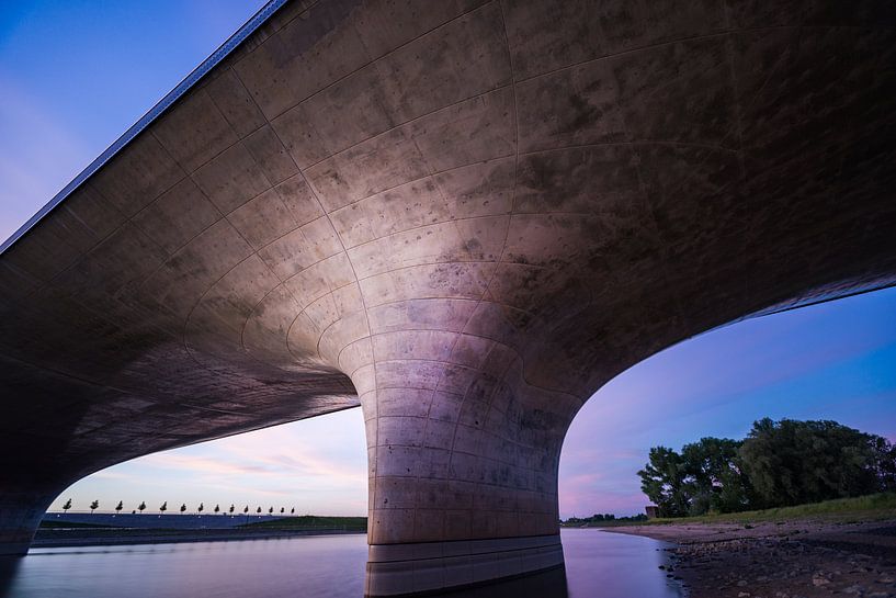 Waalbrug bij Nijmegen van Maerten Prins