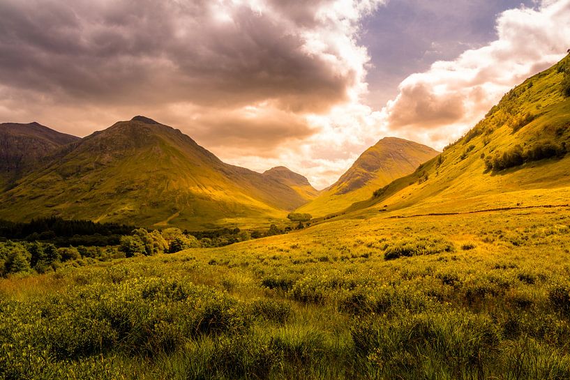 Glencoe Valley, Schotland van Dennis Wardenburg