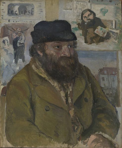 Camille Pissarro, Portret van Paul Cézanne, 1874 van Atelier Liesjes