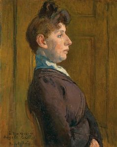 Raoul Dufy - Frauenporträt im Profil (circa 1897-1898)