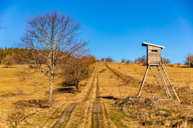 Petite randonnée hivernale par une belle journée ensoleillée le long de l'ancienne frontière entre la Thuringe, la Hesse &amp;amp ; la Bavière - Fladungen - Rhön - Allemagne par Oliver Hlavaty
