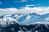 View over the Andermatt ski resort to the Swiss mountains by Leo Schindzielorz thumbnail