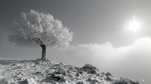 wit-grijs met kleur element