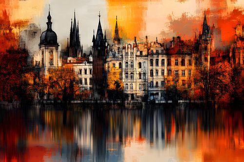 Vintage dromen op de Moldau