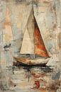 Zeilboot abstract van Bert Nijholt thumbnail