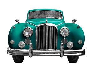 Jaguar Mark IX en cyan