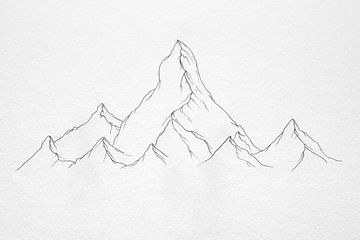 Montagne sur beangrphx Illustration and paintings