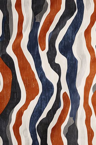 Abstract golvend ontwerp met levendige kleuren