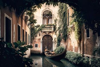 Venedig-Romantik – Malerische Wandkunst