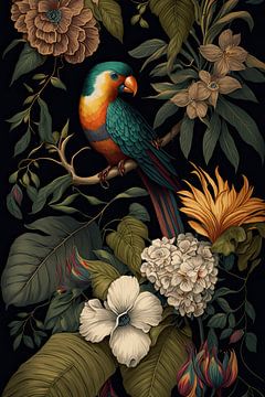 A bird in the jungle by Digitale Schilderijen