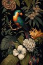 A bird in the jungle by Digitale Schilderijen thumbnail