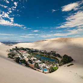 Woestijn Oasis in Huacachina, Peru