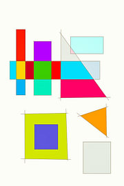 Suprematistische composities van Dietmar Meinhardt