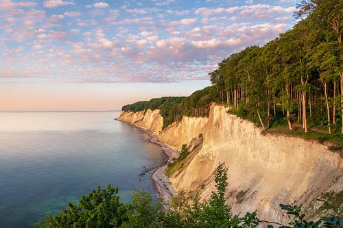 Falaises de craie sur l'île de Rügen sur Voss photographie