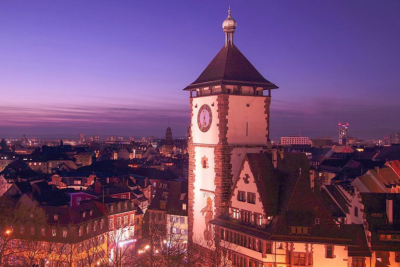 Schwabentor in de avond van Patrick Lohmüller