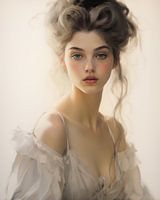 Classic and romantic portrait