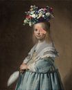 Harvester after apple harvest in blue by Nop Briex thumbnail