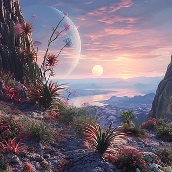 Sonnenaufgang auf dem Planeten der Außerirdischen