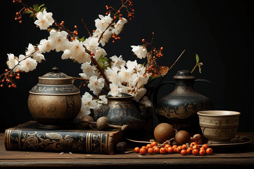 Nature morte asiatique par Ton Kuijpers