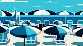 Illustration of a summer feeling in St Tropez IV
