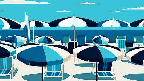 Illustration eines Sommergefühls in St. Tropez IV