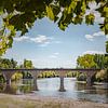 Brücke bei Limeuil von Jan van der Knaap