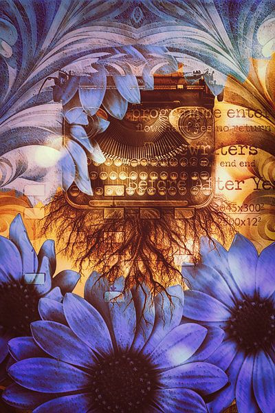 Outgrew the typewriter by Helga Blanke
