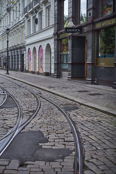 Tram rails, Oslo by André Bouterse