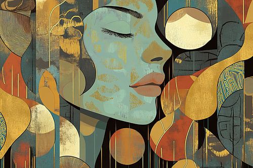 Zen Vrouwenportret | Abstract Vrouwenportret