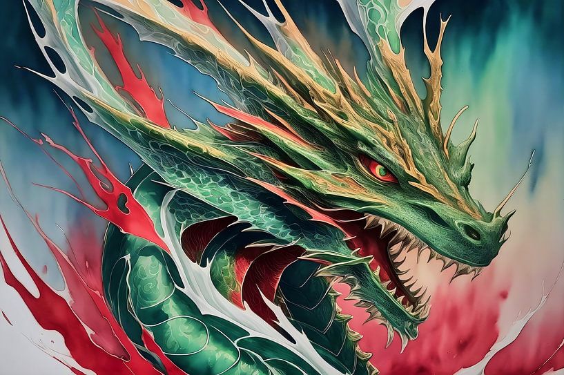 Green dragon by DeVerviersBelgium