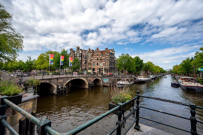 Panorama auf den Brouwersgracht/Prinsengracht von Foto Amsterdam/ Peter Bartelings