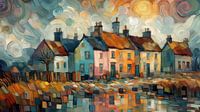 Village by the river by Kay Weber thumbnail
