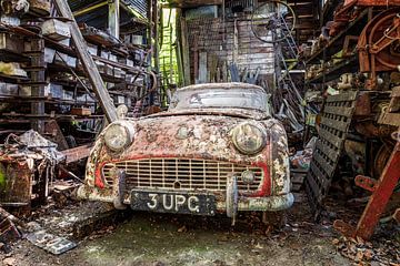 Forgotten Triumph - in a garage somewhere in England. by Gentleman of Decay