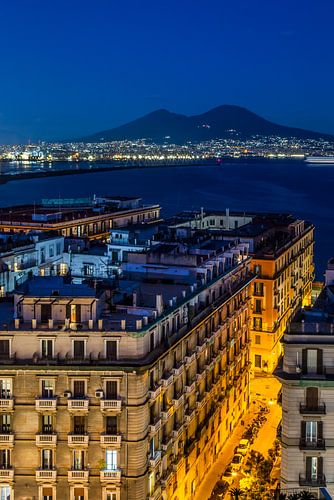 NAPLES Evening view from Echia hill