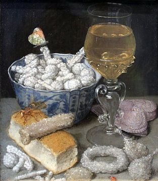 Stillleben mit Brot und Süßigkeiten, Georg Flegel