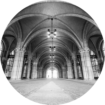 Tunnel passage onder het Rijksmuseum in Amsterdam in zwart-wit van Sjoerd van der Wal Fotografie