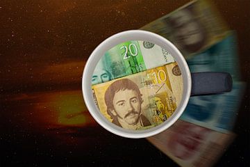 Financieel : Servië bankbiljetten van Michael Nägele