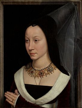 Maria Portinari (Maria Maddalena Baroncelli, geboren 1456) door Hans Memling van Dina Dankers